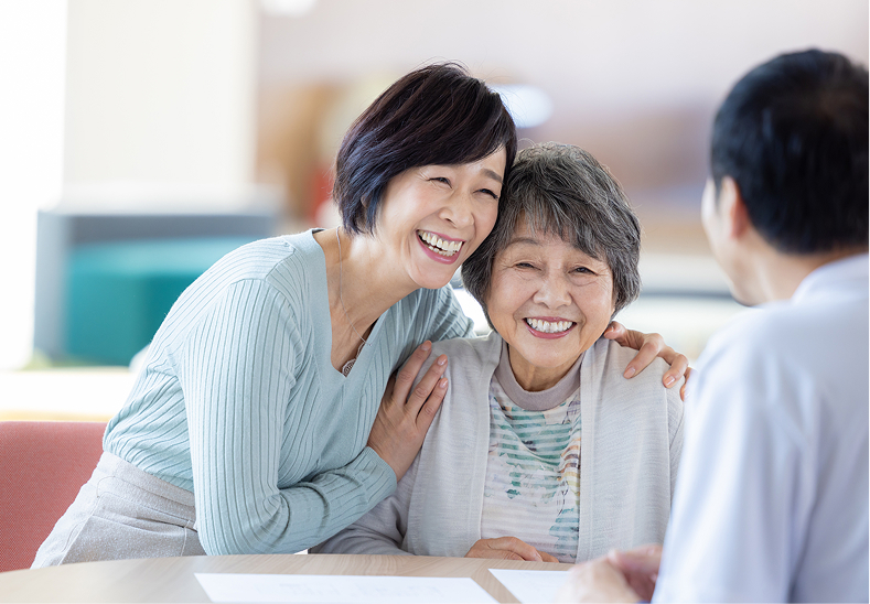ご家族の負担を和らげ、笑顔の毎日へ
